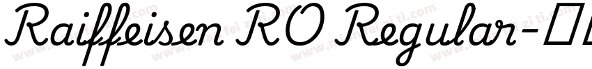 Raiffeisen RO Regular字体转换